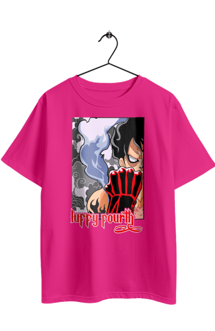 Футболка оверсайз з принтом "Ван Піс Луффі". Luffy, one piece, аніме, ван піс, великий куш, луффі, манга, монки де луффі, пірати. 2070702