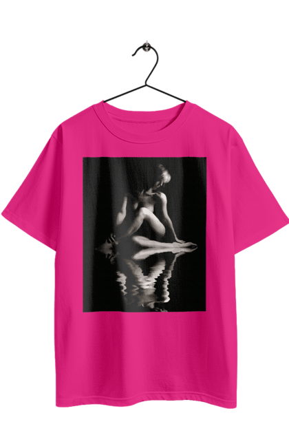 Футболка оверсайз з принтом "Краса тіла". Вигини жіночого тіла, грація тіла, груди, жіноче тіло, жіночі груди, краса тіла. 2070702