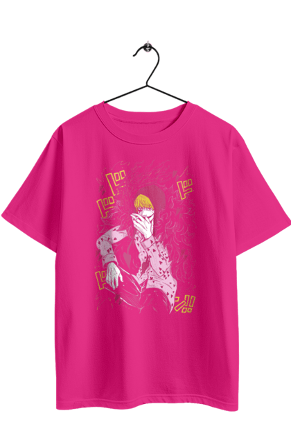 Футболка оверсайз з принтом "Ван Піс Донкіхот Росинант". Corazon, donquixote rosinante, one piece, аніме, ван пис, ван піс, донкіхот росинант, коразон, манга. 2070702