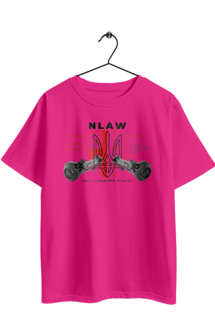 Футболка оверсайз з принтом "NLAW". Caesar, himars, nlaw, patriot, weapon, zaluzhny. 2070702