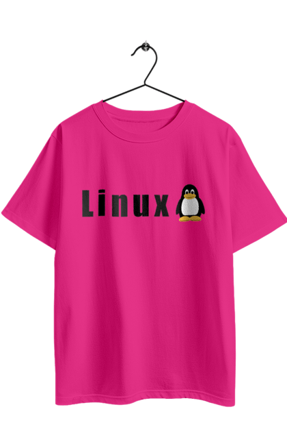 Футболка оверсайз з принтом "Linux". Linux, адміністратор, айті, айтішник, безкоштовна, безкоштовно, вільна, доступність, комерційна, незалежність, операційна система, ос, пінгвін, програміст, програмне забезпечення, свобода, сервер, сисадмін, система, системний адміністратор, софт, текст, чорний. 2070702