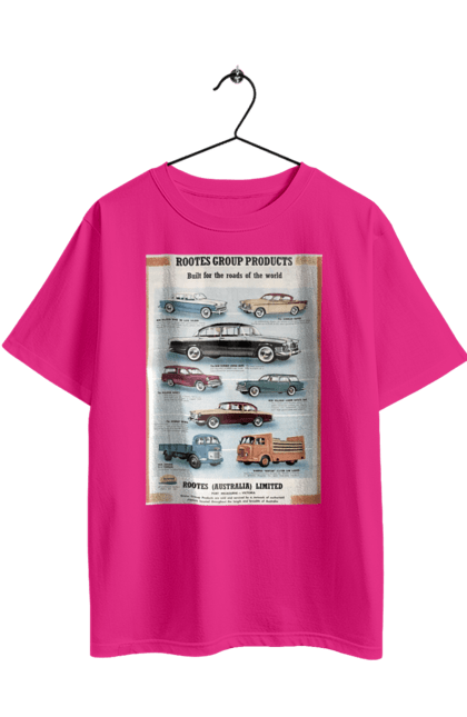 Футболка оверсайз з принтом "Аутомобільйо". Rootes, rootes (australia) limited, rootes group, rootes group products. 2070702