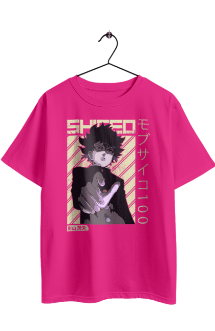 Футболка оверсайз з принтом "Mob Psycho 100". Anime, manga, mob psycho 100, shigeo kageyama, аніме, манга, моб, моб-вар ят 100, сігео кагеяма, шіґео каґеяма. 2070702