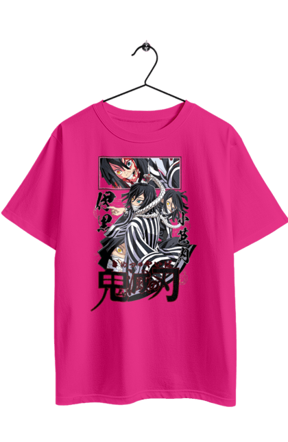 Футболка оверсайз з принтом "Винищувач Демонів Обанай". Demon slayer, kimetsu no yaiba, obanai iguro, аніме, винищувач демонів, манга, обанай, обанай ігуро, серіал. 2070702