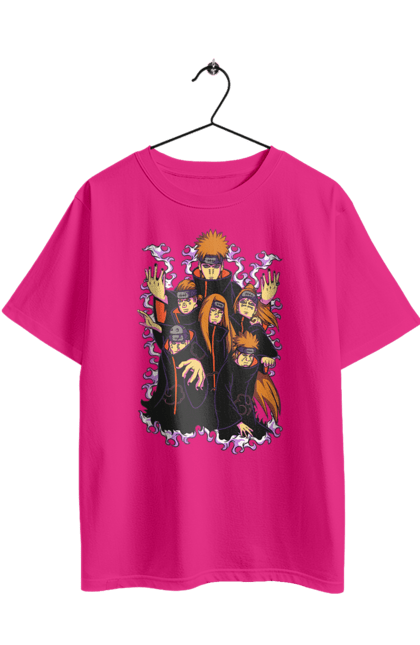 Oversized t-shirt with prints Naruto Akatsuki. Akatsuki, anime, character, manga, naruto, ninja, pain, tv series, yahiko. 2070702