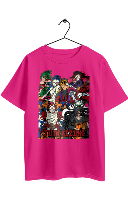 Футболка оверсайз з принтом "Винищувач Демонів". Demon slayer, kimetsu no yaiba, kokushibo, аніме, винищувач демонів, вища луна, дванадцять лун, демон, кокушибо, манга. 2070702