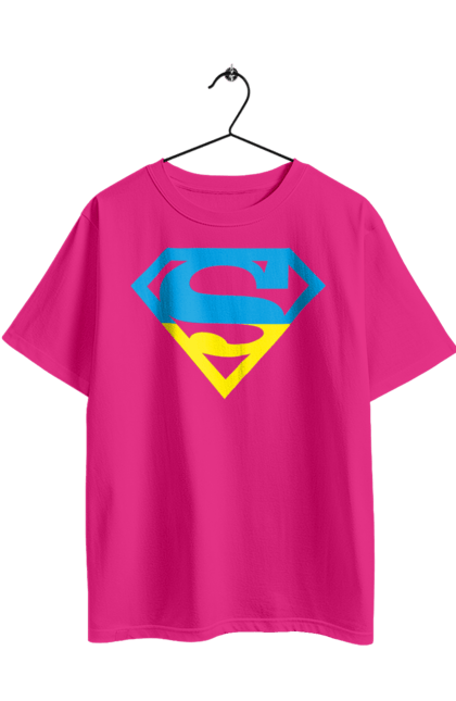 Футболка оверсайз з принтом "Україна супер". Символіка, супер, україна. 2070702