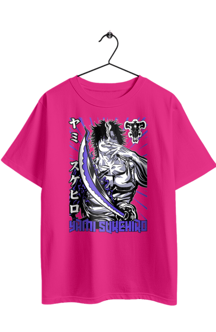 Oversized t-shirt with prints Black Clover Yami Sukehiro. Anime, black clover, manga, yami sukehiro. 2070702