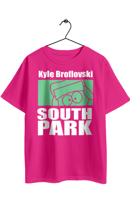 Футболка оверсайз з принтом "Південний парк Кайл". Kyle, kyle broflovski, south park, кайл, кайл брофловскі, мультсеріал, південний парк. 2070702