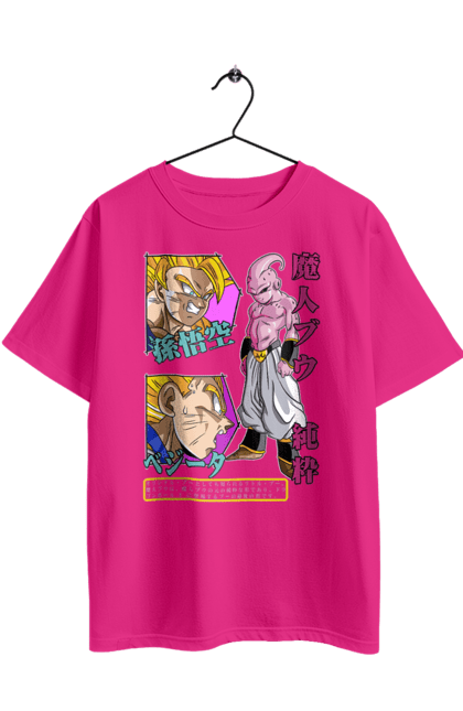 Футболка оверсайз з принтом "Перли дракона Маджин Буу". Dragon ball, majin buu, аніме, антагоніст, маджин буу, манга, перли дракона. 2070702