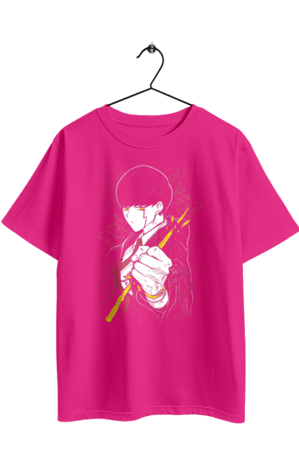 Футболка оверсайз з принтом "Магія та мʼязи Меш Берндед". Mash burnedead, комедія, магія та м`язи, магія та мʼязи, манга, меш, меш берндед, пригоди. 2070702