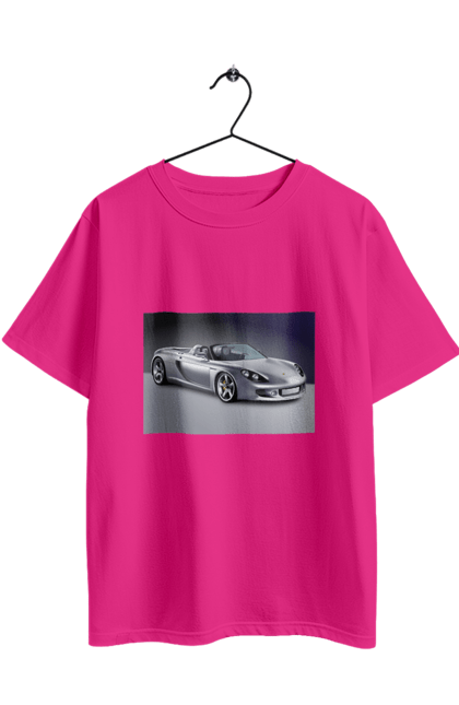 Футболка оверсайз з принтом "Авто.2". Авто, кольорове зображення, купе, спортивне авто, фото. 2070702