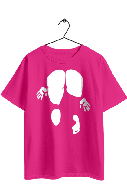 Футболка оверсайз з принтом "Дівчина вид по заду". Вид з зади, вульгарна, гумор, дівчина, дівчина раком, прикольна. 2070702