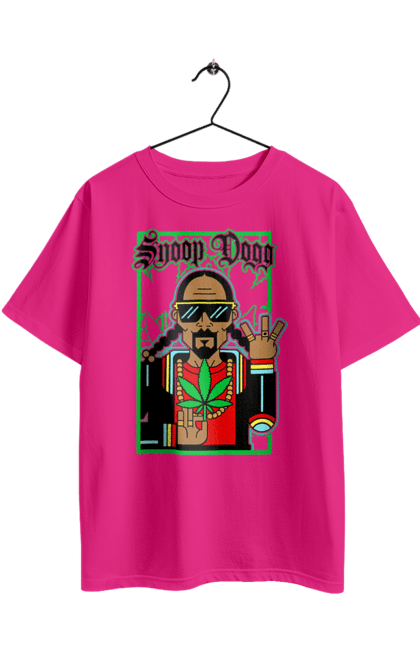Футболка оверсайз з принтом "Снуп Доґґ". Snoop dogg, актор, музикант, продюсер, репер, снуп догг. 2070702
