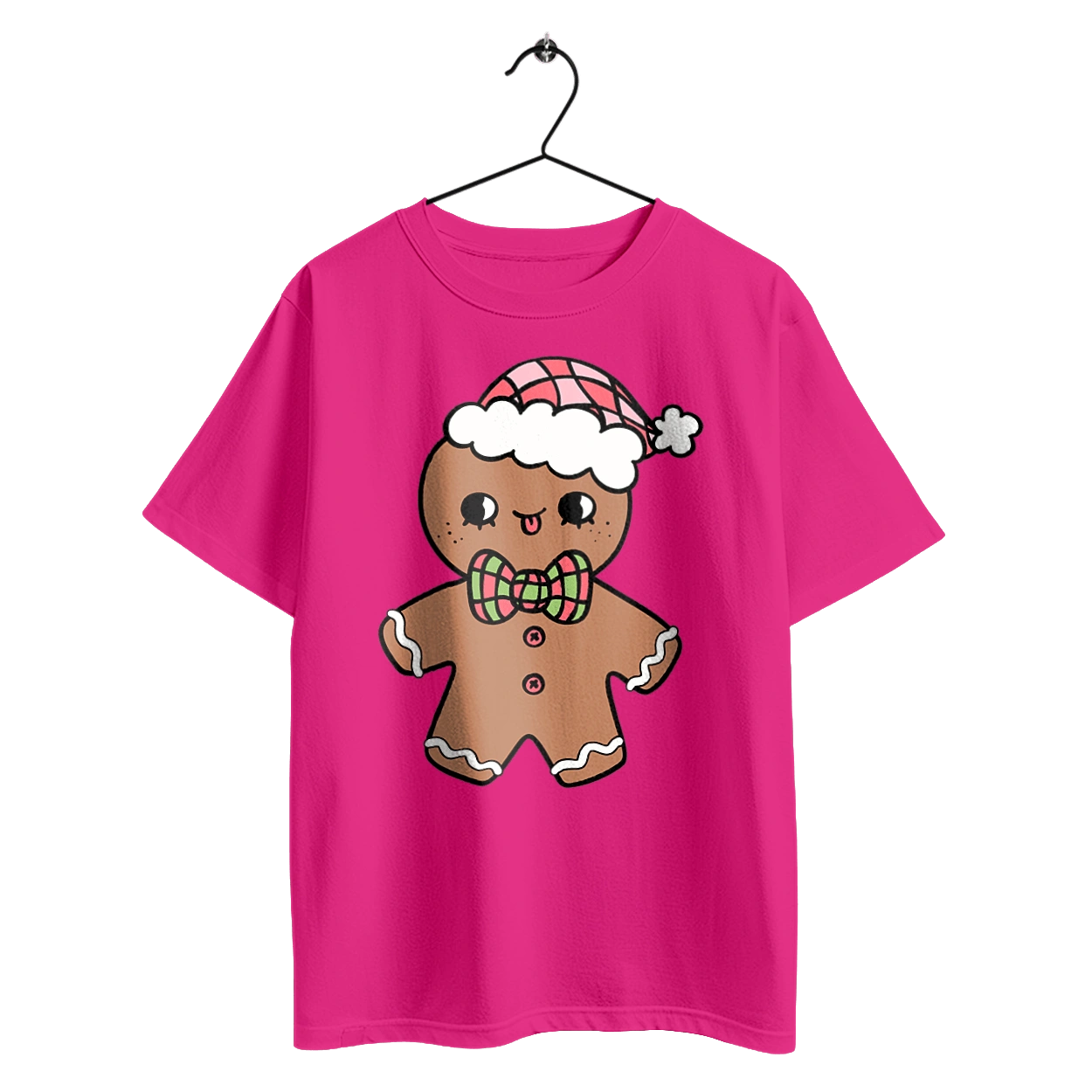 Gingerbread in a Christmas hat