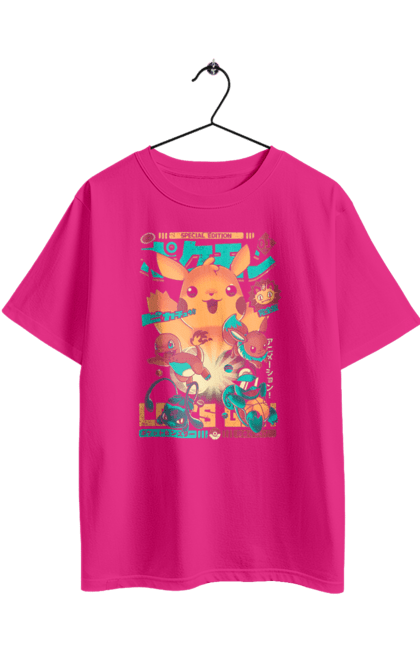 Футболка оверсайз с принтом Пакемон. Anime, pokemon, x и y, xy-z, алмаз и жемчуг, белое и чёрное, боевое измерение, галактические битвы, игры, мальчик эш, мастер приключения, победители лиги синно, покемон бульбазавра, покемон сквиртла, покемон чармандера, приключения в калоc, приключения в юнове, сериал покемон, судьбы соперников. 2070702