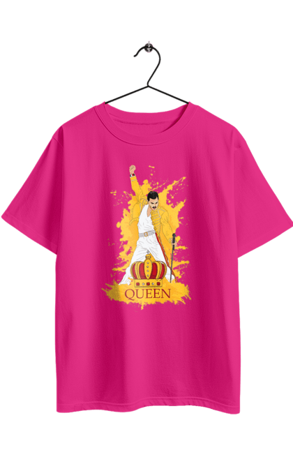 Футболка оверсайз с принтом Фредди Меркьюри. Freddie mercury, queen, меломану, музыка, надписи, рок, рок-группа, рок-группа куин, фредди меркьюри. 2070702