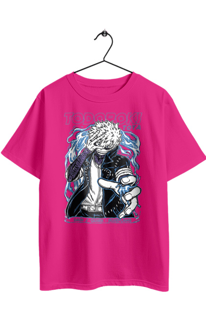 Футболка оверсайз з принтом "Моя академія героїв Дабі". Dabi, my hero academia, todoroki, toya todoroki, академія юей, аніме, дабі, моя академія героїв, тодорокі, тойя тодорокі. 2070702