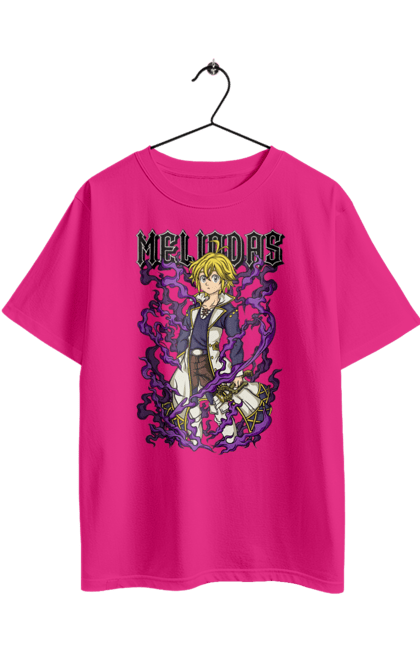 Oversized t-shirt with prints Seven Deadly Sins Meliodas. Anime, dragon sin, manga, meliodas, seven deadly sins. 2070702