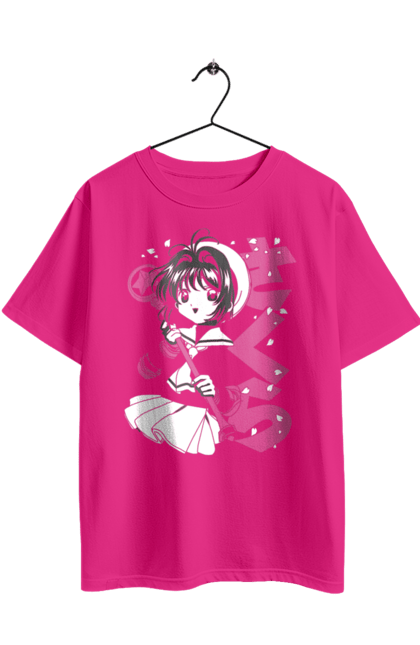 Футболка оверсайз з принтом "Ловець карт Сакура". Anime, cardcaptor sakura, manga, аніме, ловець карт сакура, манга, сакура, сакура кіномото. 2070702