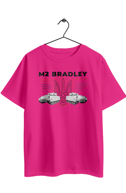 Футболка оверсайз з принтом "M2 Bradley". F16, m2 bradley, nasams, zuzana, гаубиця, два герби, залужний, сюзанна. 2070702