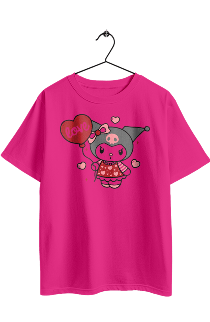 Футболка оверсайз з принтом "Хелло Кітті Куромі". Hello kitty, аніме, куромі, моя мелодія, персонаж, санріо, хелло кітті. 2070702