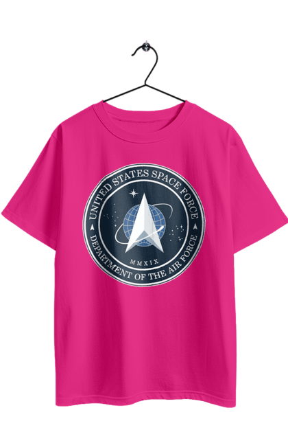 Oversized t-shirt with prints United States Space Force. Emblem, political, politics, space, space force, space travel, united states, ussf. 2070702