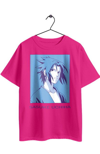 Футболка оверсайз з принтом "Наруто Саске Учіха". Naruto, sasuke, sasuke uchiha, аніме, команда 7, команда номер 7, манга, наруто, саске, саске учіха. 2070702