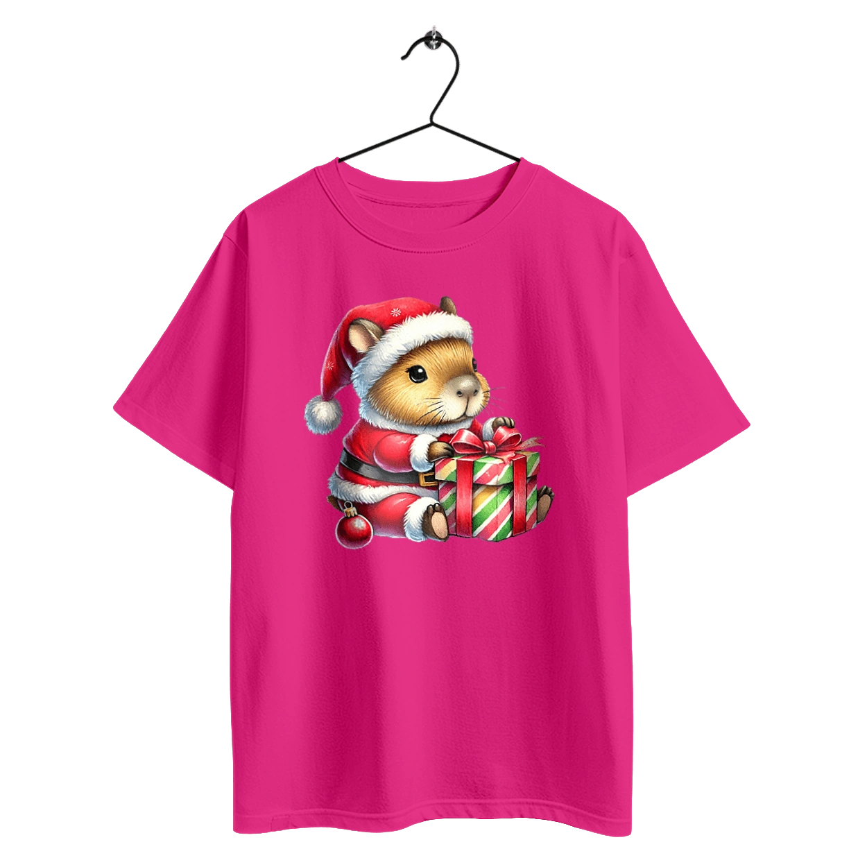 Рождественская капибара с подарком