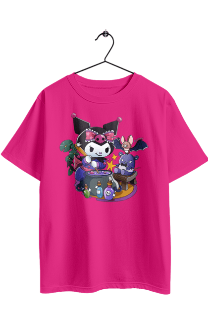 Футболка оверсайз з принтом "Хелло Кітті Куромі". Hello kitty, аніме, куромі, моя мелодія, персонаж, санріо, хелло кітті. 2070702