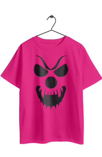 Футболка оверсайз з принтом "Гарбузове обличчя на Хелловін". 31 жовтня, halloween, гарбуз, гелловін, жовтень, капощі, ласощі, лякати, свято, хелловін. 2070702