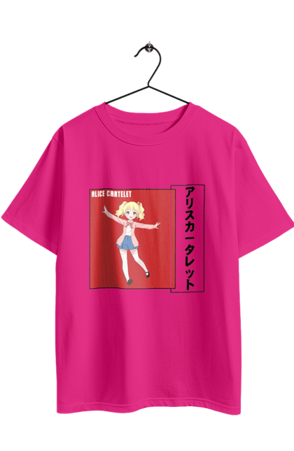 Футболка оверсайз з принтом "Золота мозаїка Аліса Картелет". Alice cartelet, anime, kiniro mosaic, kinmoza, manga, аліса, аліса картелет, аніме, золота мозаїка, манга. 2070702
