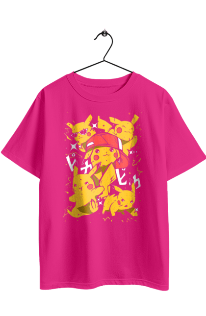 Футболка оверсайз з принтом "Пікачу". Nintendo, pikachu, pokemon, аніме, гра, манга, пікачу, покемон. 2070702