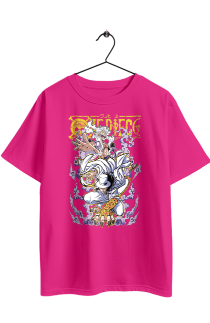 Футболка оверсайз з принтом "Ван Піс Роб Луччі и Луффі". Lucci, luffy, one piece, ван піс, великий куш, луффі, луччі, манга, пірати, роб луччі. 2070702