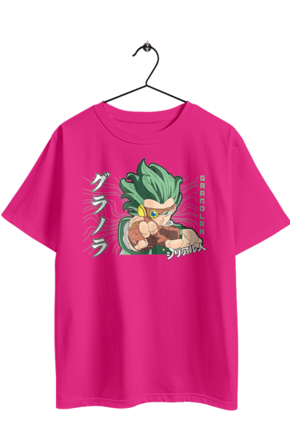 Футболка оверсайз з принтом "Перли дракона Гранола". Anime, dragon ball, goku, granolah, manga, vegeta, аніме, гранола, манга, перли дракона. 2070702