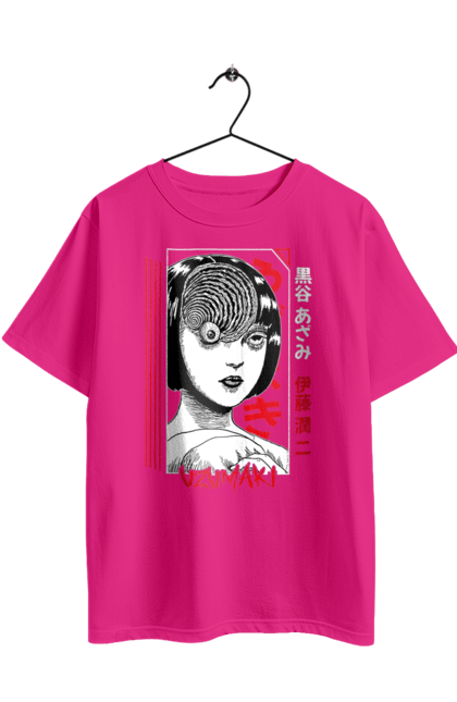 Футболка оверсайз з принтом "Спіраль". Kurouzu-cho, uzumaki, аніме, куродзу, манга, спіраль, хорор. 2070702