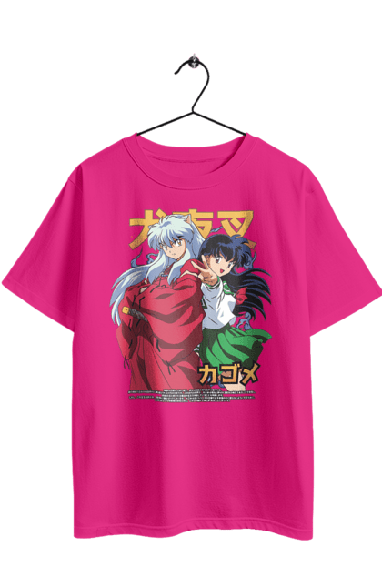 Футболка оверсайз з принтом "Inuyasha". Anime, inuyasha, manga, rumiko takahashi, аніме, демон охоронець, манга, руміко такахасі. 2070702