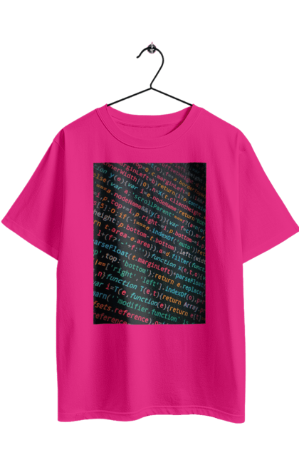 Футболка оверсайз з принтом "Код". Angular, c, css, html, it, javascript, jquery, php, python, react, svelt, vue, айтишник, айті, гумор, код, кодувати, прогер, програміст, програмісти, ти ж, ти ж програміст, тиж програміст. 2070702