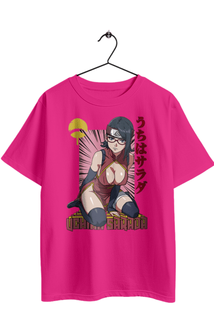 Футболка оверсайз з принтом "Боруто Сарада Учіха". Boruto, sarada uchiha, uchiha, аніме, боруто, манга, сарада учіха, серіал, учіха. 2070702