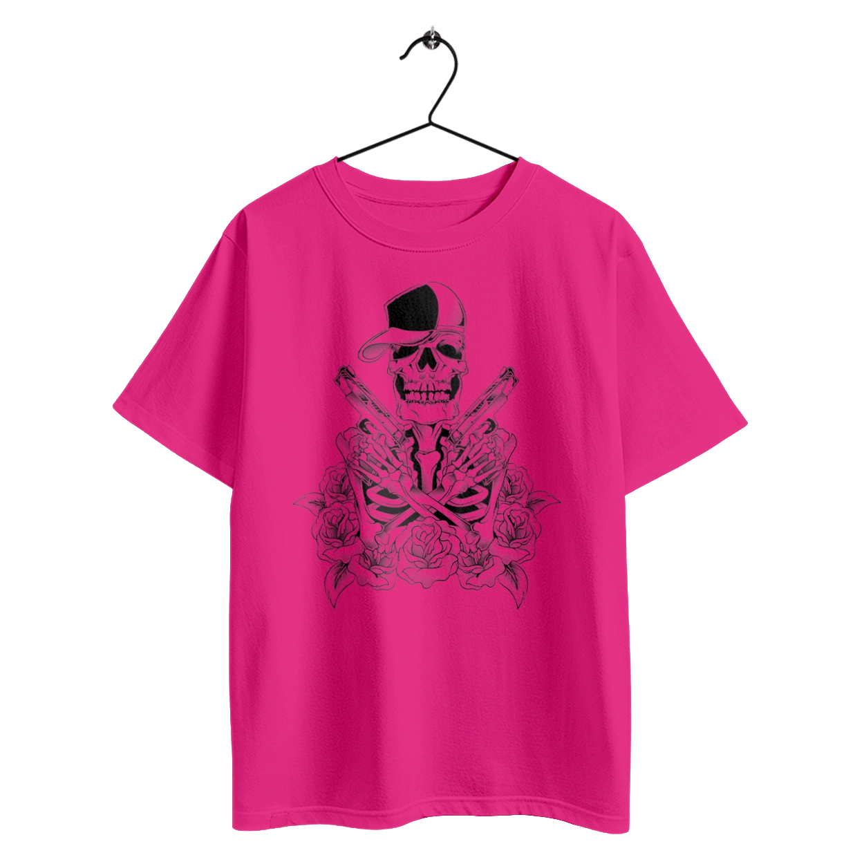 Skeleton with pistols