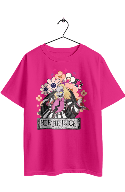 Oversized t-shirt with prints Beetlejuice. Beetlejuice, comedy, ghost, horror, movie, tim burton, warner bros. 2070702