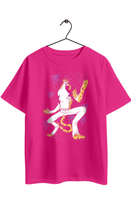 Футболка оверсайз з принтом "Ван Піс Роб Луччі". Lucci, one piece, rob lucci, аніме, ван піс, великий куш, луччі, манга, пірати, роб луччі. 2070702