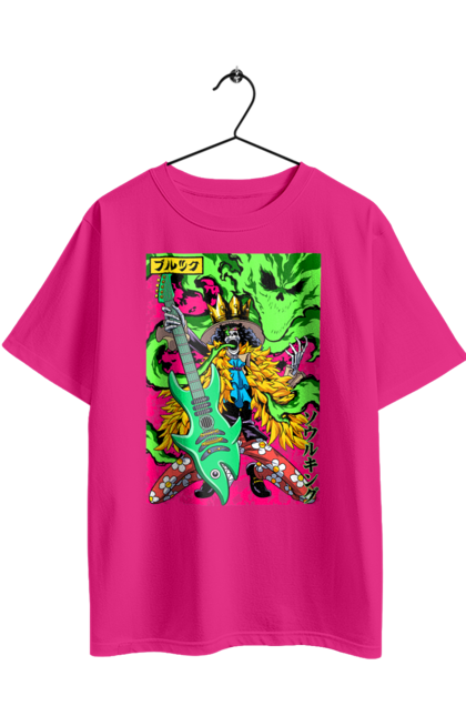 Футболка оверсайз з принтом "Ван Піс Брук". Brook, one piece, soul king, аніме, брук, ван пис, ван піс, манга, соул кінг. 2070702