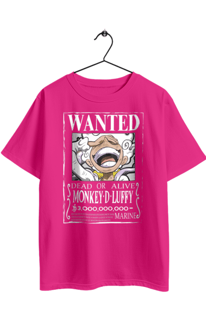 Футболка оверсайз з принтом "Ван Піс Луффі". Luffy, one piece, аніме, ван піс, великий куш, луффі, манга, монки де луффі, пірати. 2070702