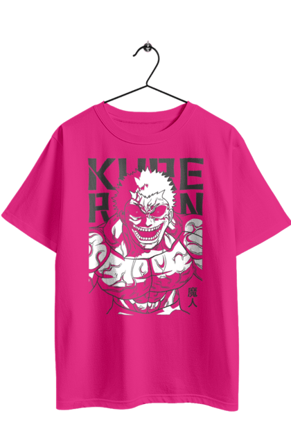 Футболка оверсайз з принтом "Kengan Ashura Куре Райан". Anime, devil, kengan ashura, kure raian, manga, аніме, куре райан, манга. 2070702