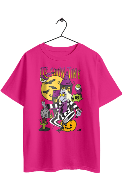 Oversized t-shirt with prints Beetlejuice. Beetlejuice, comedy, ghost, horror, movie, tim burton, warner bros. 2070702