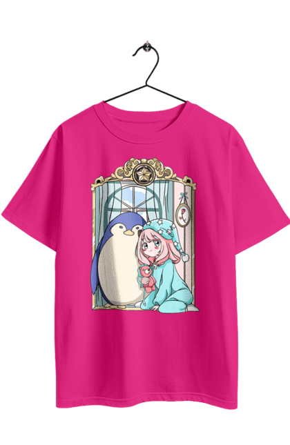 Футболка оверсайз з принтом "Сім'я шпигуна Аня". Spy x family, аниме, аня, йор, лойд, манга, сім я шпигуна. 2070702