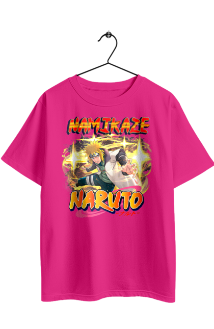 Футболка оверсайз с принтом Наруто Минато. Minato namikaze, naruto, аниме, манга, минато намиказе, наруто, сериал, хокаге, четвертый хокаге. 2070702