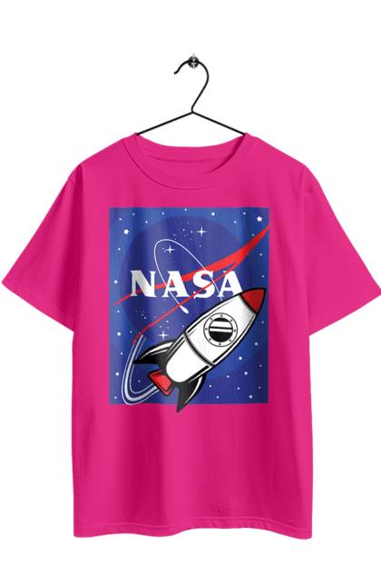 Футболка оверсайз з принтом "NASA". Nasa, авіація, астронавтика, дослідження, космонавтика, космос, наука, ракета, сша, технології. 2070702