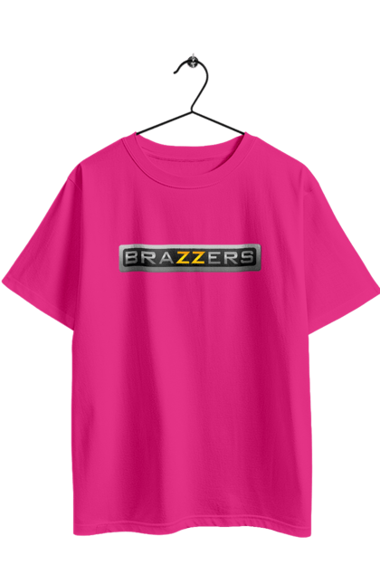 Футболка оверсайз з принтом "Brazzers". Бразерс, браззерс, порно хаб, порнохаб. 2070702